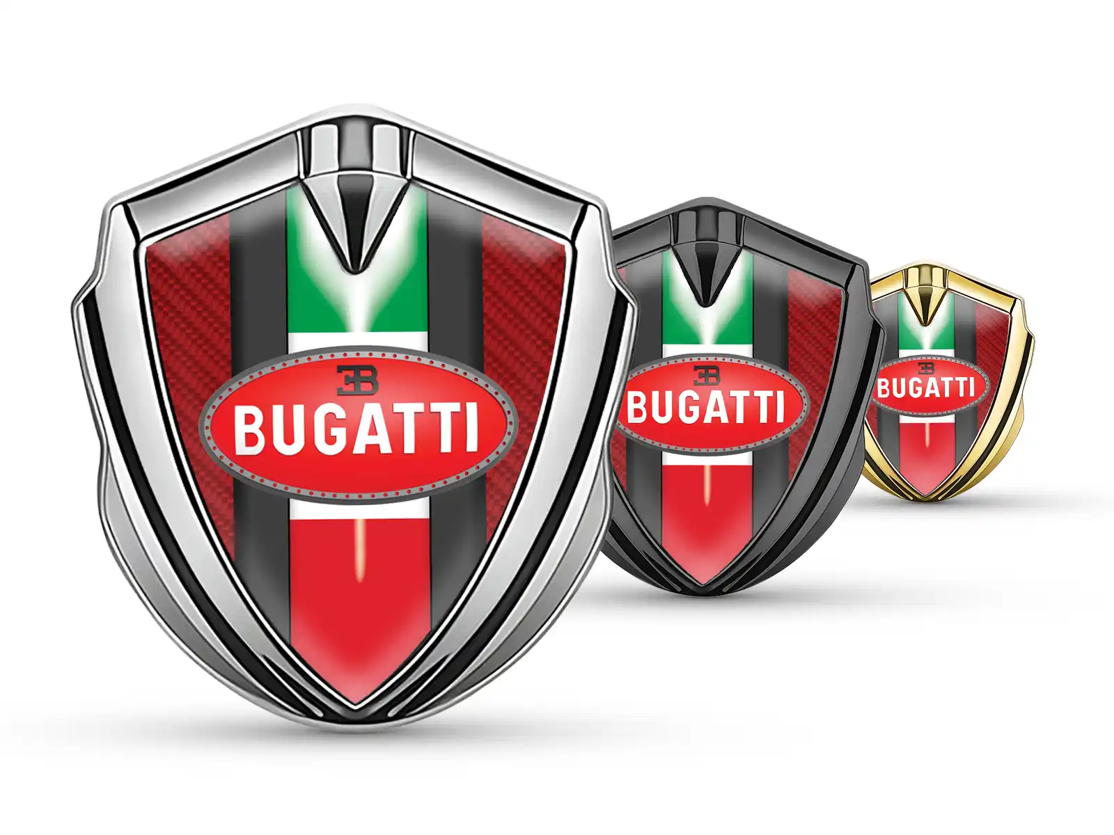 Bugatti Emblem Metall Abzeichen Minimaler Look Universell